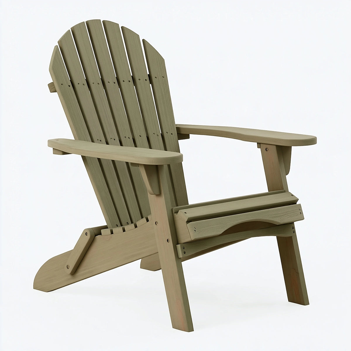 Fauteuil de jardin Adirondack 98 x 78 x 93 cm en bois naturel style relaxant